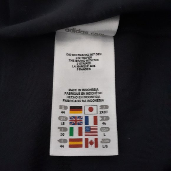 Adidas Y2K Yoga Pants Cropped Wide Leg Vintage 2010 Size Large - Picture 5 of 5